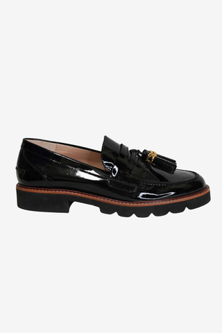Stuart Weitzman Patent Loafers sz 10 - Designer Loafer at The Find Luxury Resale - Vancouver, Canada