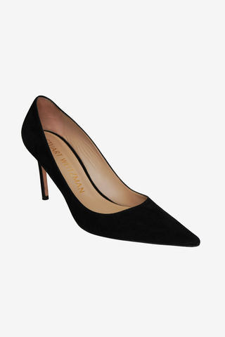 Stuart Weitzman Black Suede sz 8 - Designer pumps at The Find Luxury Resale - Vancouver, Canada
