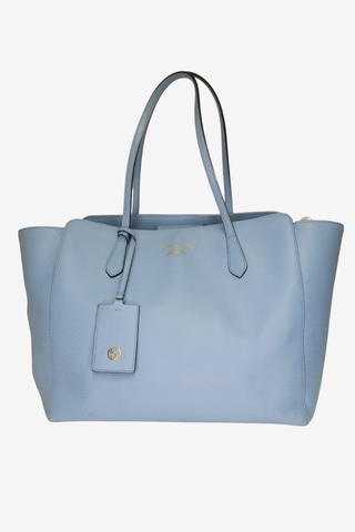 Gucci Swing Blue Tote - Designer handbag at The Find Luxury Resale - Vancouver, Canada