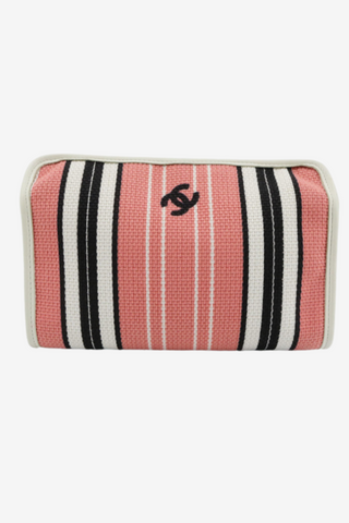 Chanel Coco Mark Canvas Pouch - Designer Clutch at The Find Luxury Resale - Vancouver, Canada