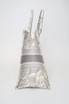 Christian Dior Medium Gray Toile de Jouy Embroidery