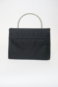 Prada 1990's Vintage Metal Handle Bag