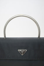 Prada 1990's Vintage Metal Handle Bag