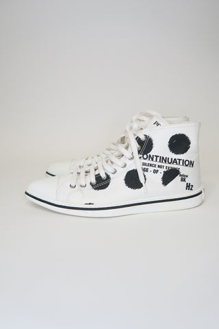 Prada Canvas Graphic Print Sneakers sz 36.5 - Designer Sneakers at The Find Luxury Resale - Vancouver, Canada