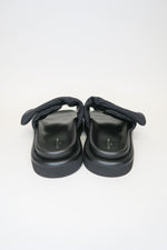 Louis Vuitton Satin Printed Slides sz 38