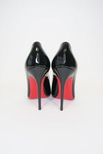 Christian Louboutin Decollete 554 100 Patent Leather Pumps sz 36.5