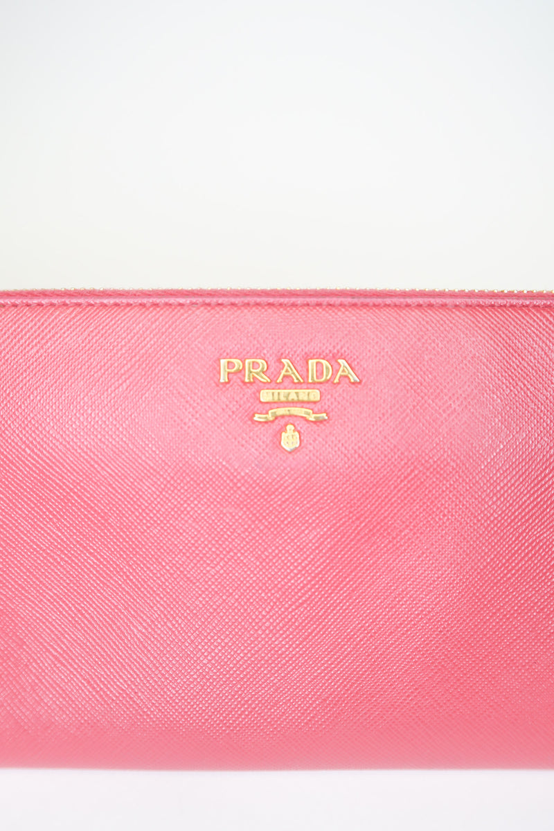 Prada Saffiano Leather Continental Wallet