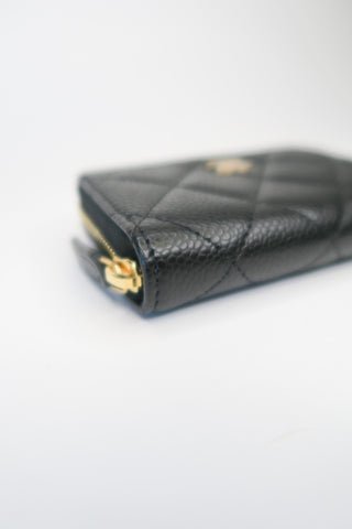 Chanel Interlocking CC Logo Compact Wallet