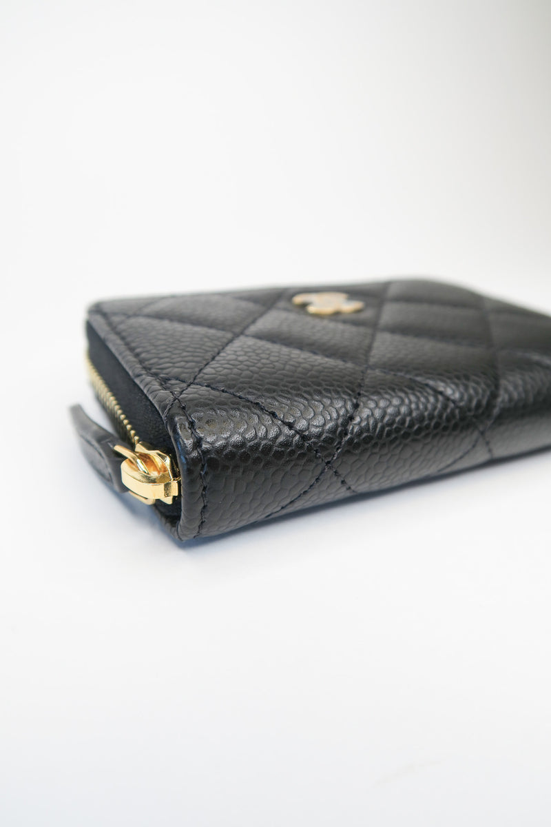 Chanel Interlocking CC Logo Compact Wallet