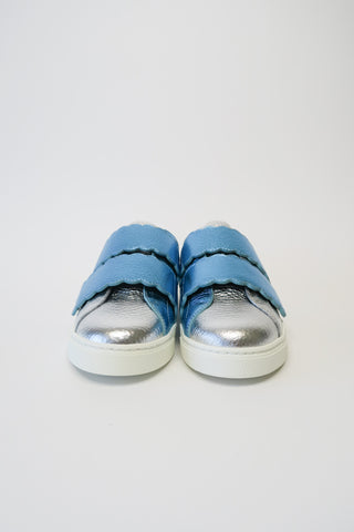 Fendi Leather Colorblock Pattern Sneakers sz 37 - Designer Sneakers at The Find Luxury Resale - Vancouver, Canada