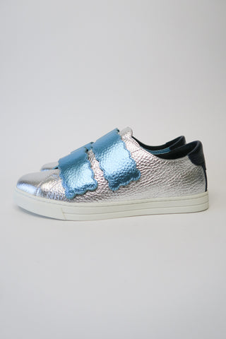 Fendi Leather Colorblock Pattern Sneakers sz 37 - Designer Sneakers at The Find Luxury Resale - Vancouver, Canada