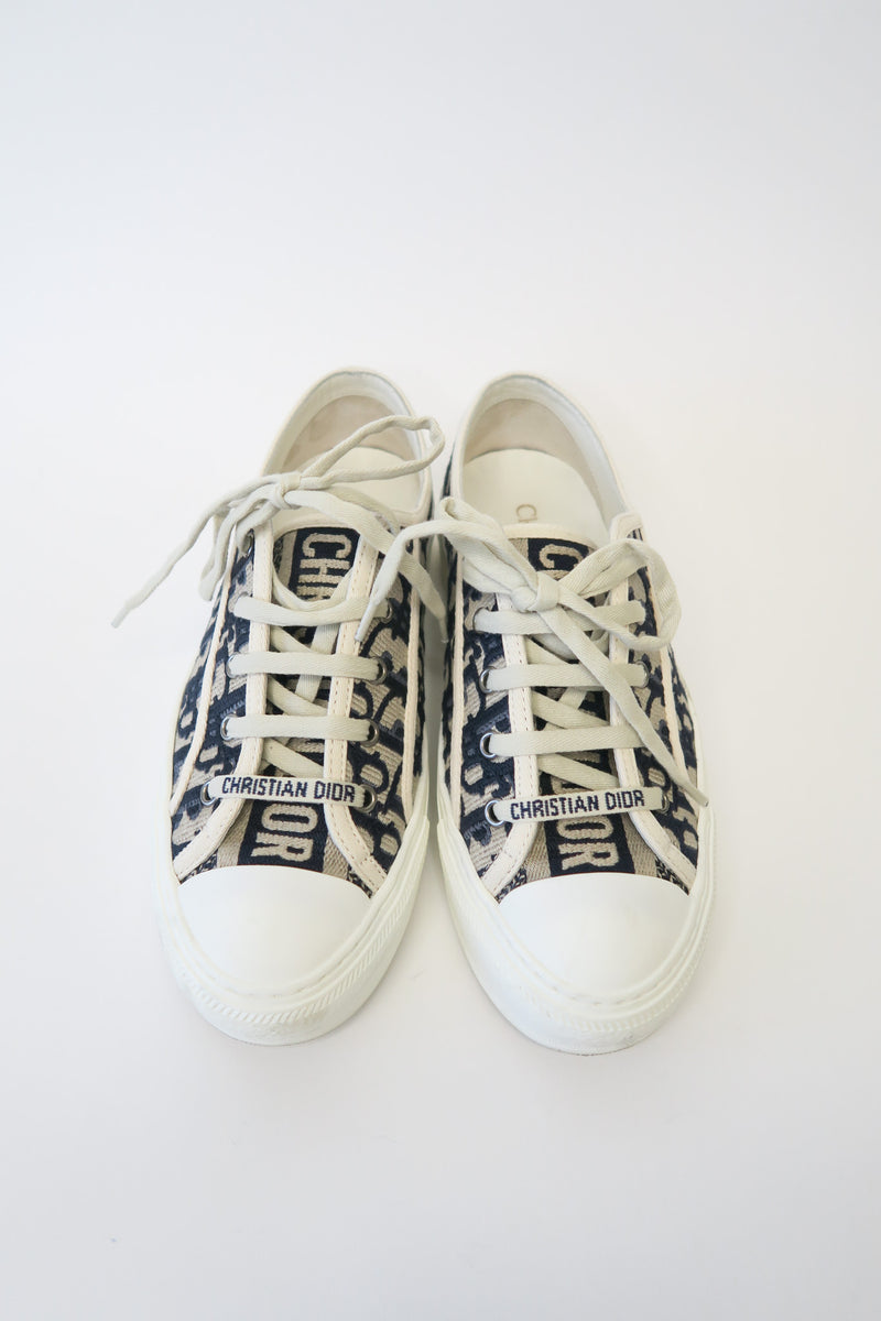 Christian Dior Canvas Printed Sneakers sz 37.5