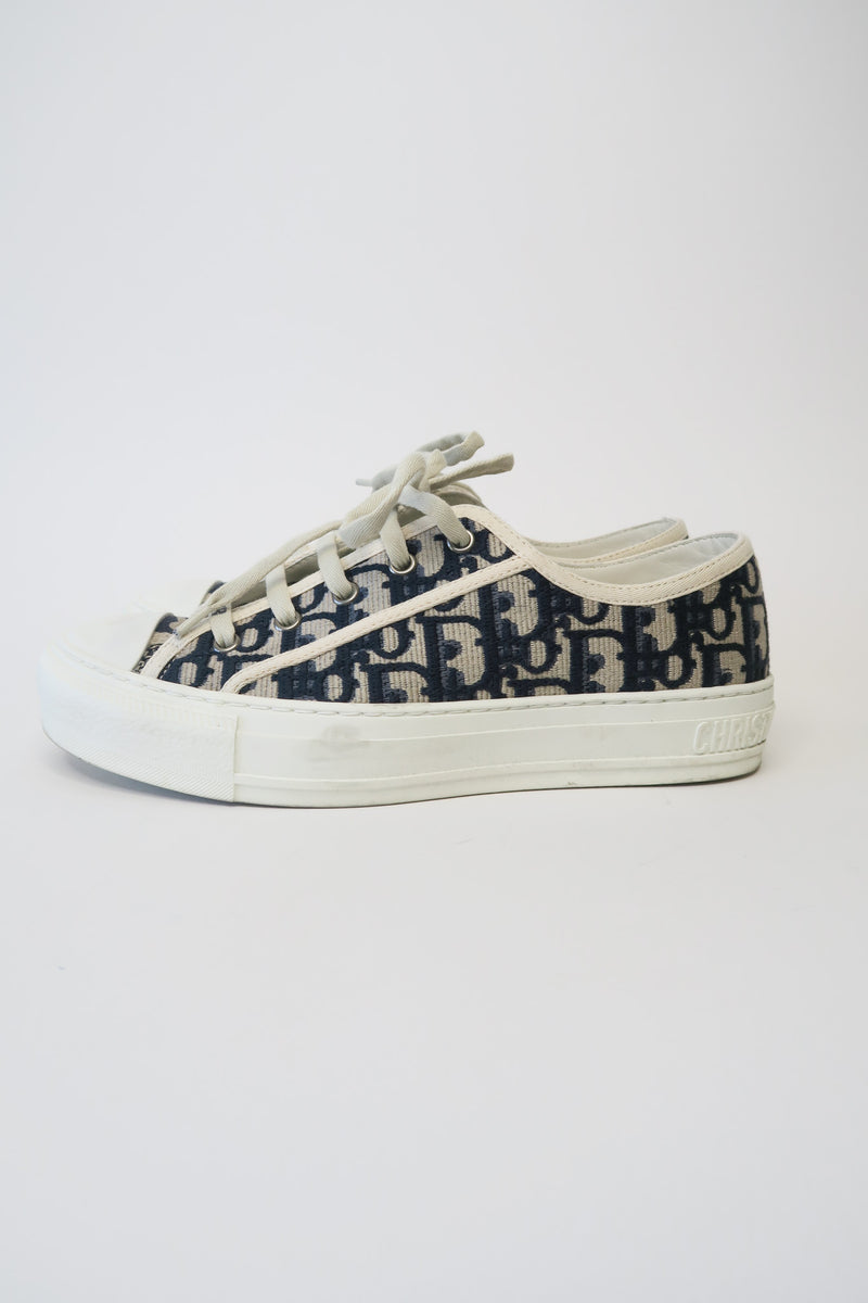 Christian Dior Canvas Printed Sneakers sz 37.5