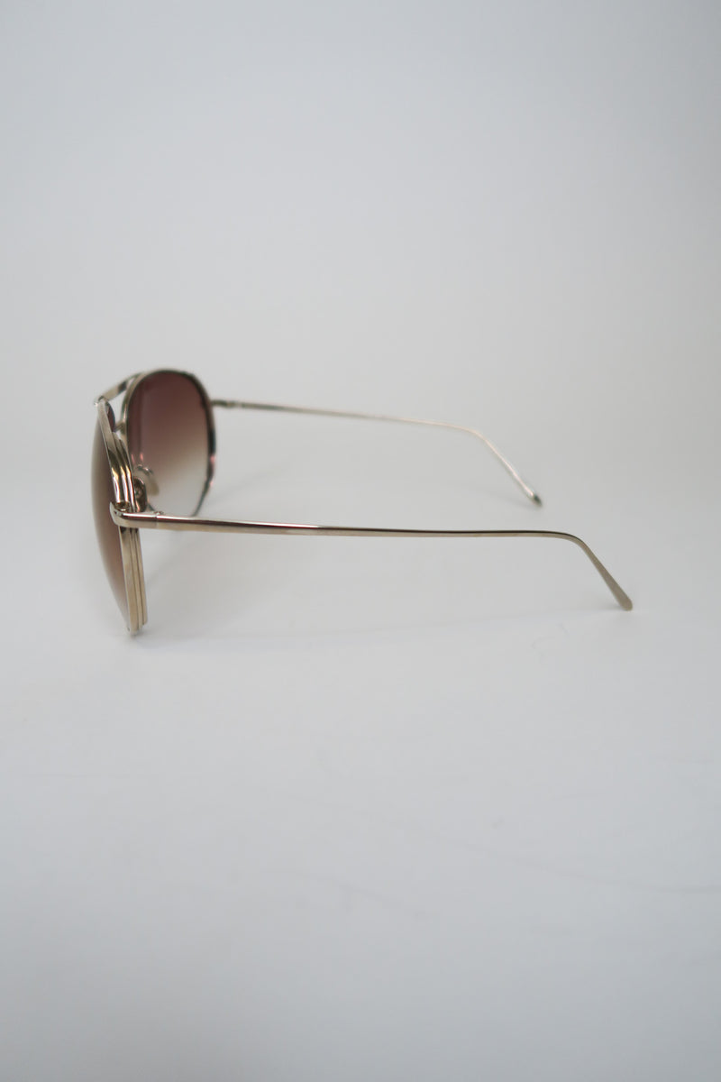 Linda Farrow Aviator Sunglasses