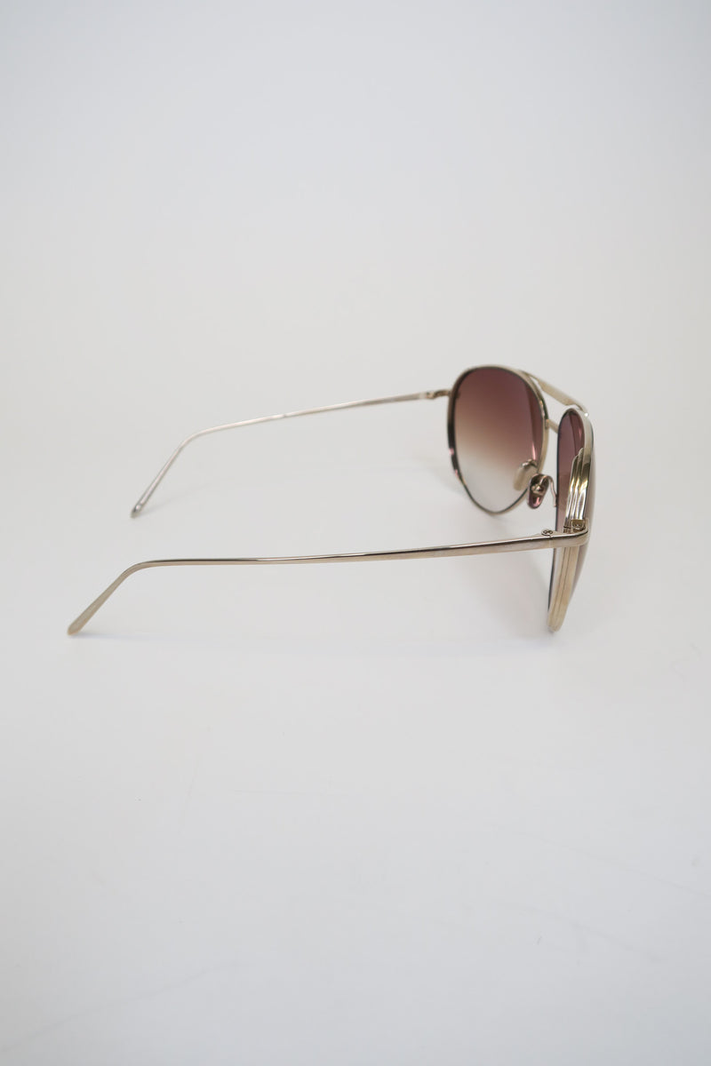 Linda Farrow Aviator Sunglasses