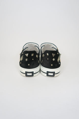 Roger Vivier Velvet Studded Accents Sneakers sz 37.5 - Designer Sneakers at The Find Luxury Resale - Vancouver, Canada