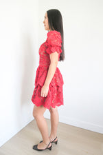 Self-Portrait Lace Pattern Mini Dress sz 6