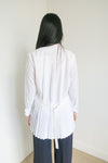 Sacai Pleated Button-Up Top sz 4