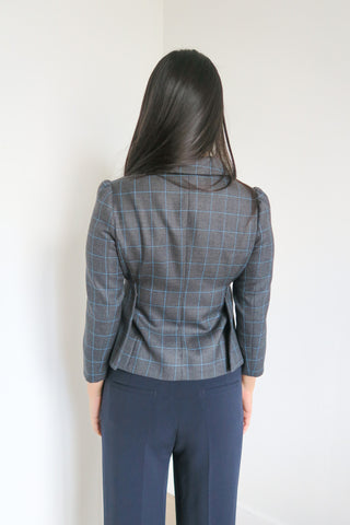 Miu Miu Plaid Blazer sz 40 - Designer Tops at The Find Luxury Resale - Vancouver, Canada