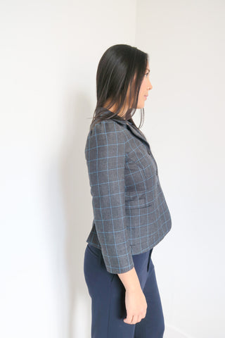 Miu Miu Plaid Blazer sz 40 - Designer Tops at The Find Luxury Resale - Vancouver, Canada