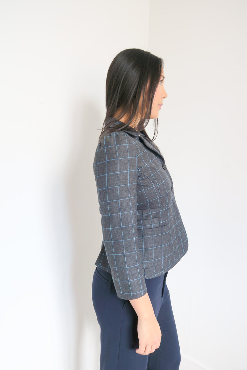 Miu Miu Plaid Blazer sz 40