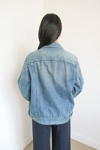 Sacai Denim Jacket sz L - Designer Jackets at The Find Luxury Resale - Vancouver, Canada