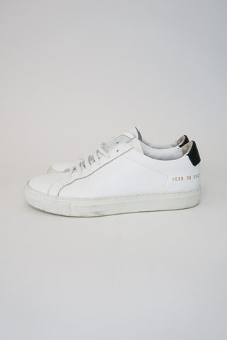 Woman by Common Projects Leather Sneakers sz 38 - Designer Sneakers at The Find Luxury Resale - Vancouver, Canada