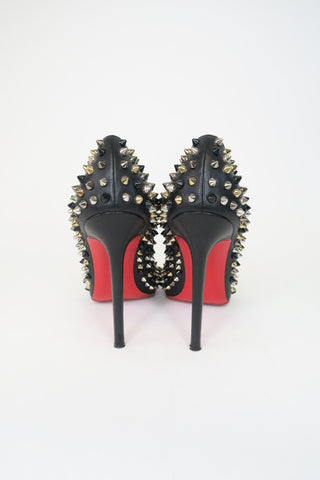 Christian Louboutin Spike Accents Leather Pumps sz 38 - Designer Pumps at The Find Luxury Resale - Vancouver, Canada