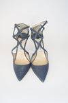 Jimmy Choo Blue Glitter Pumps  sz 39