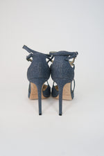 Jimmy Choo Blue Glitter Pumps  sz 39