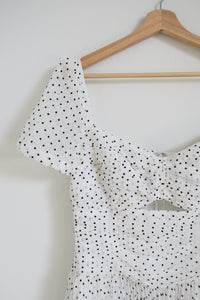 Self-Portrait Polka Dot Print Mini Dress sz 8