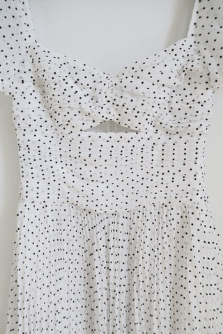 Self-Portrait Polka Dot Print Mini Dress sz 8 - Designer Dresses at The Find Luxury Resale - Vancouver, Canada