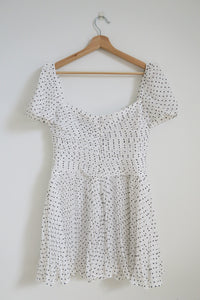 Self-Portrait Polka Dot Print Mini Dress sz 8