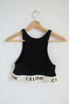 Celine Graphic Print Crop Top sz L