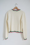 Casablanca Graphic Print Sweater sz M