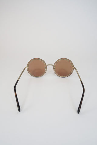 Chanel Chain-Link Accent Sunglasses - Designer Sunglasses at The Find Luxury Resale - Vancouver, Canada