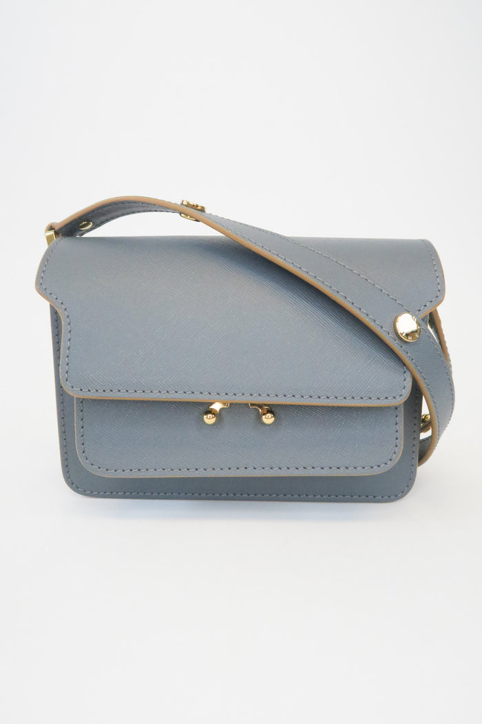 Marni Mini Trunk Leather Crossbody Bag