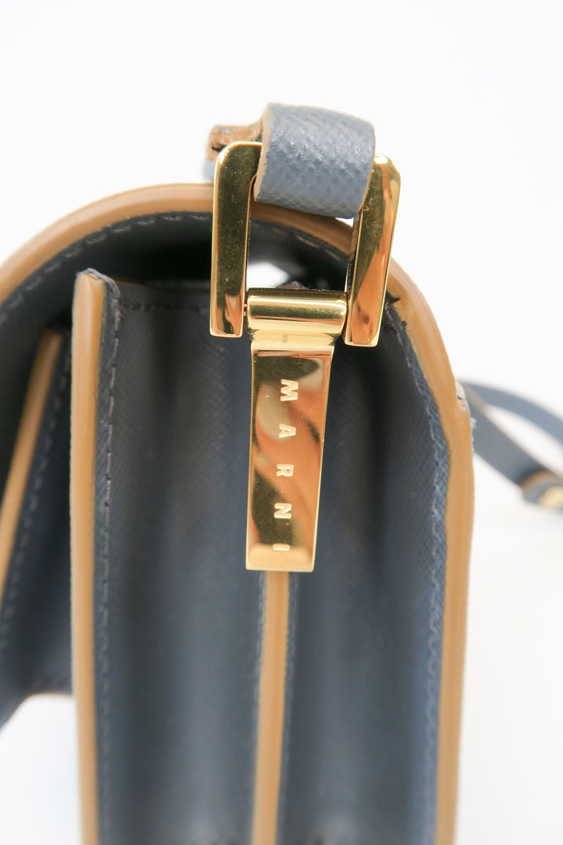 Marni Mini Trunk Leather Crossbody Bag