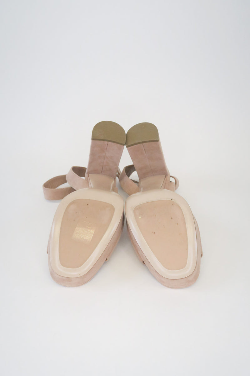 Miu Miu Suede Sandals sz 38.5