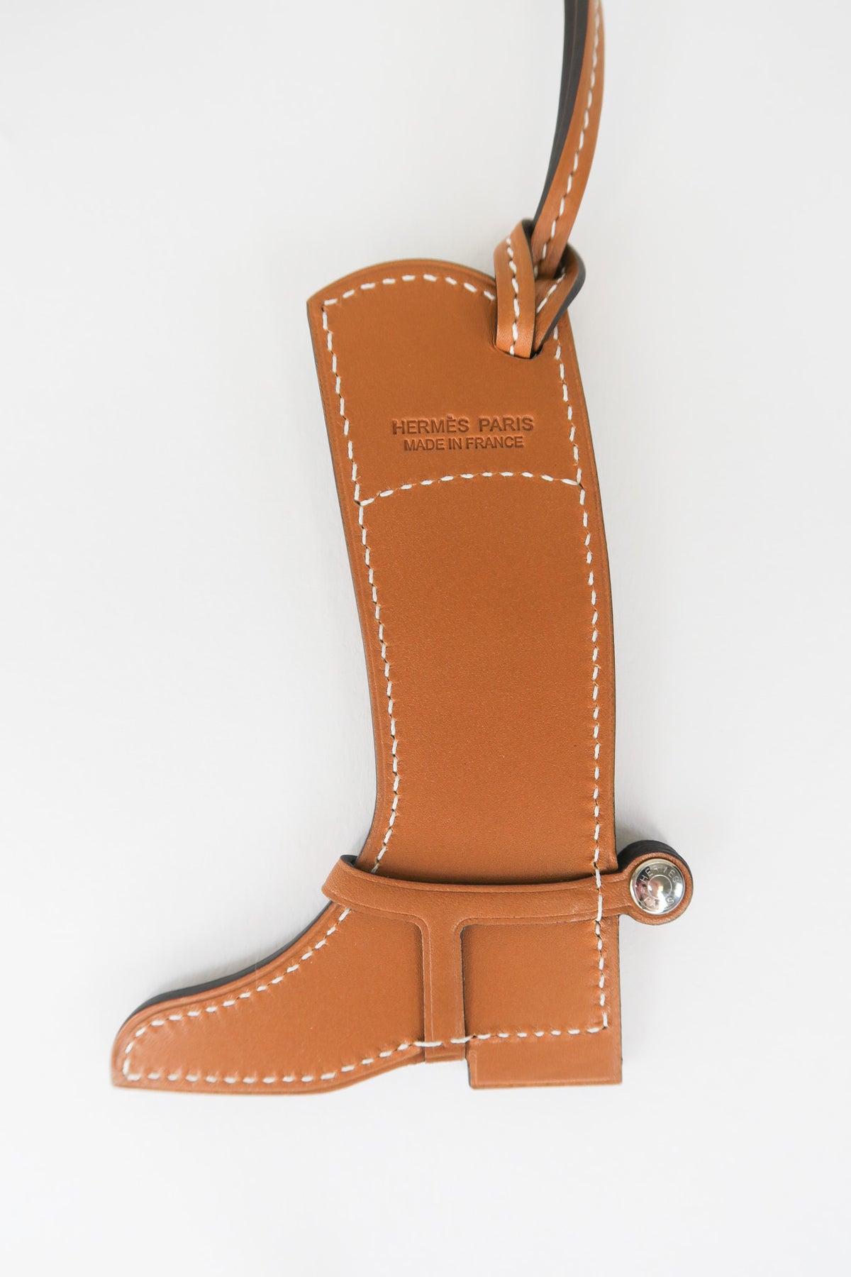 Hermès Leather Paddock Boot Bag Charm