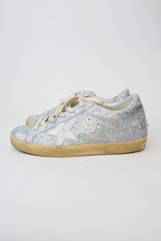 Golden Goose Glitter Accents Sneakers sz 38