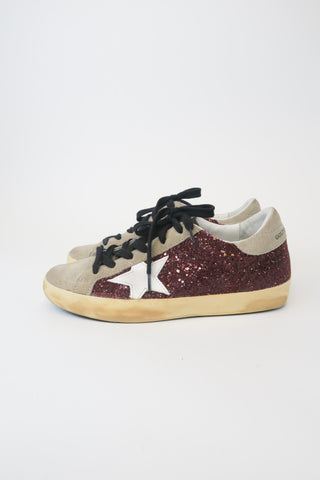 Golden Goose Glitter Accents Sneakers sz 37