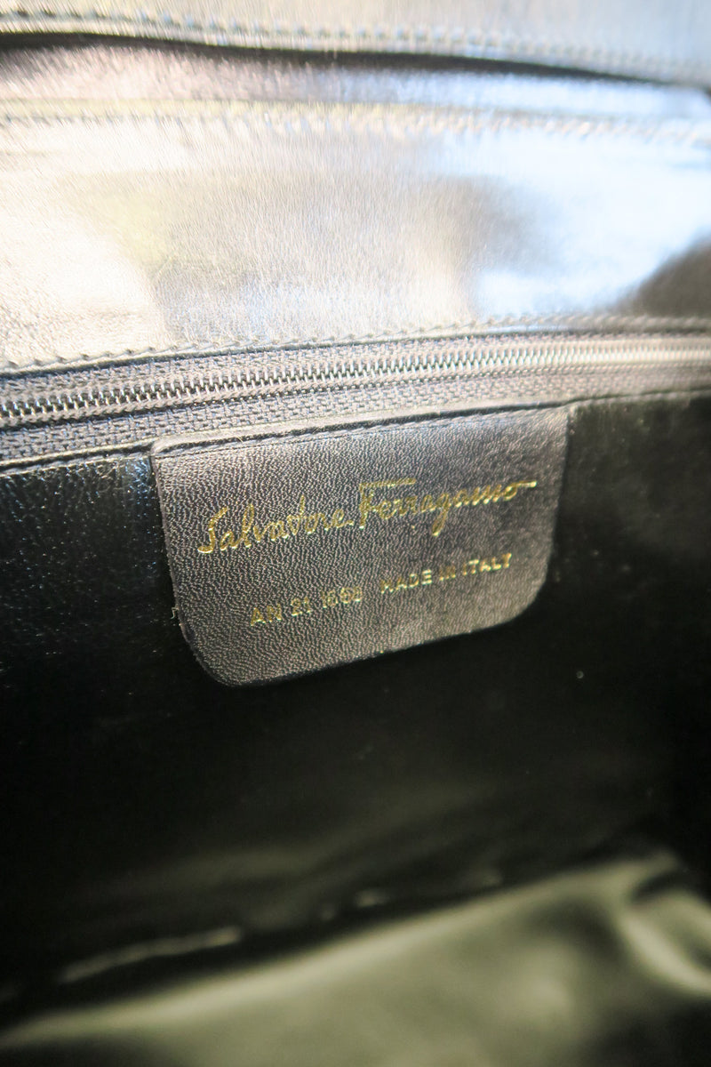 Salvatore Ferragamo Leather Top Handle Bag