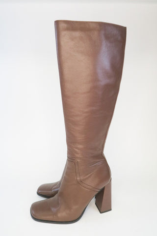 By Far Leather Boots sz 38 - Designer Boots at The Find Luxury Resale - Vancouver, Canada