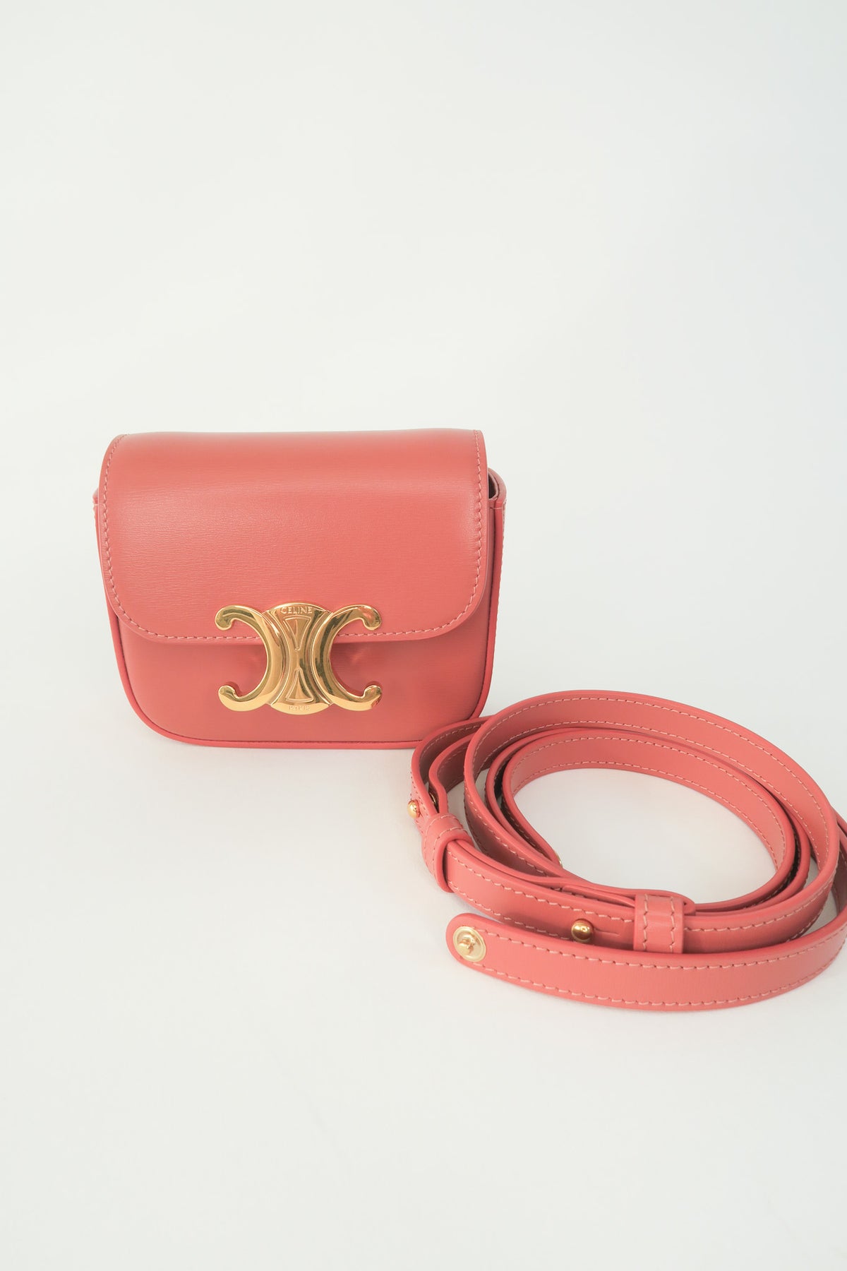 Celine Mini Leather Triomphe