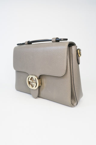 Gucci Calfskin Medium Dollar Interlocking G Shoulder Bag - Designer handbag at The Find Luxury Resale - Vancouver, Canada