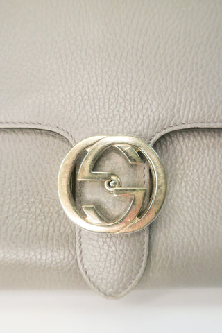 Gucci Calfskin Medium Dollar Interlocking G Shoulder Bag - Designer handbag at The Find Luxury Resale - Vancouver, Canada