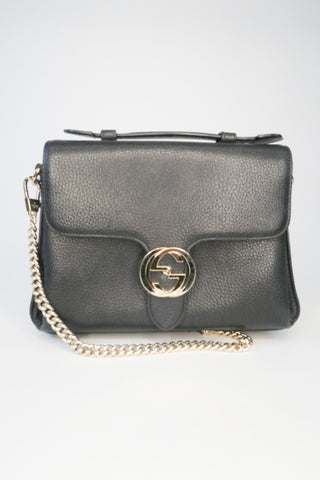 Gucci Calfskin Medium Dollar Interlocking G Shoulder Bag (Copy) - Designer handbag at The Find Luxury Resale - Vancouver, Canada