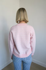Sandro Houndstooth Print V-Neck Sweater & Top sz 2