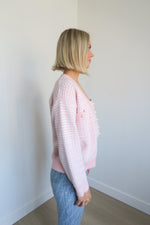 Sandro Houndstooth Print V-Neck Sweater & Top sz 2